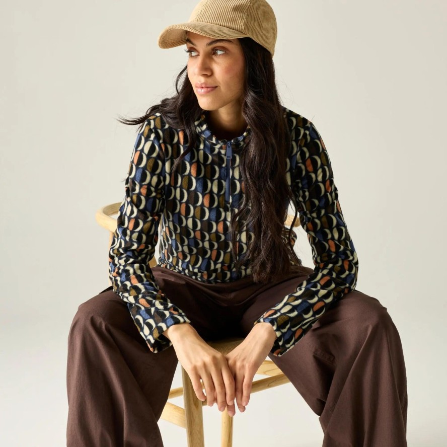 Orla Kiely Printed Half Zip Fleece
