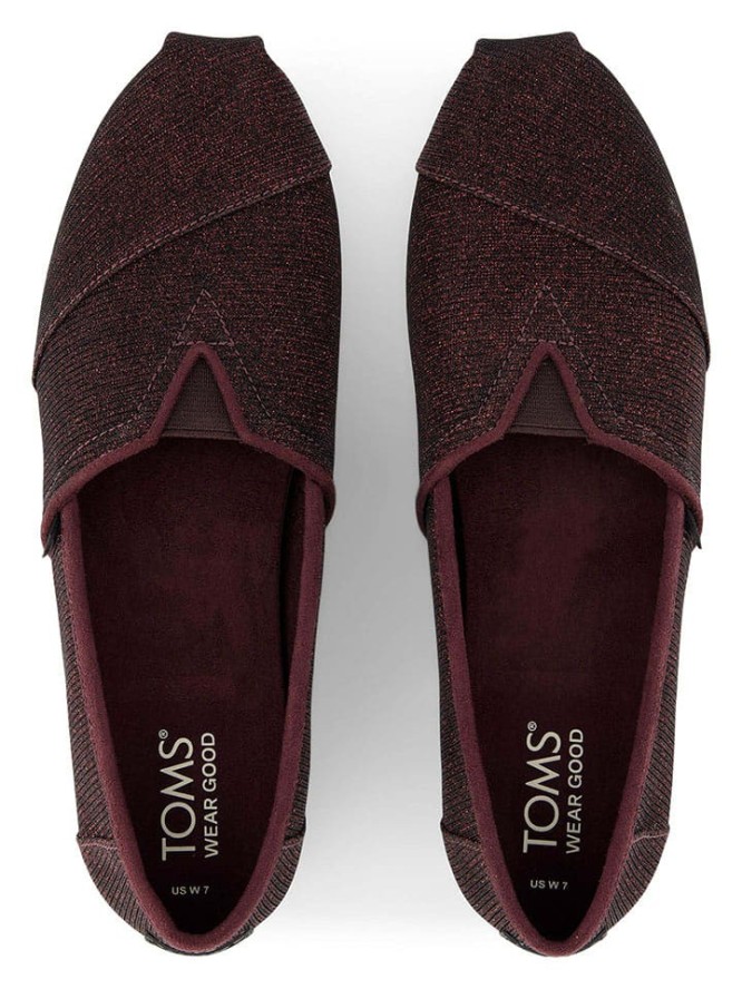 TOMS Espadryle w kolorze fioletowym rozmiar: 35,5