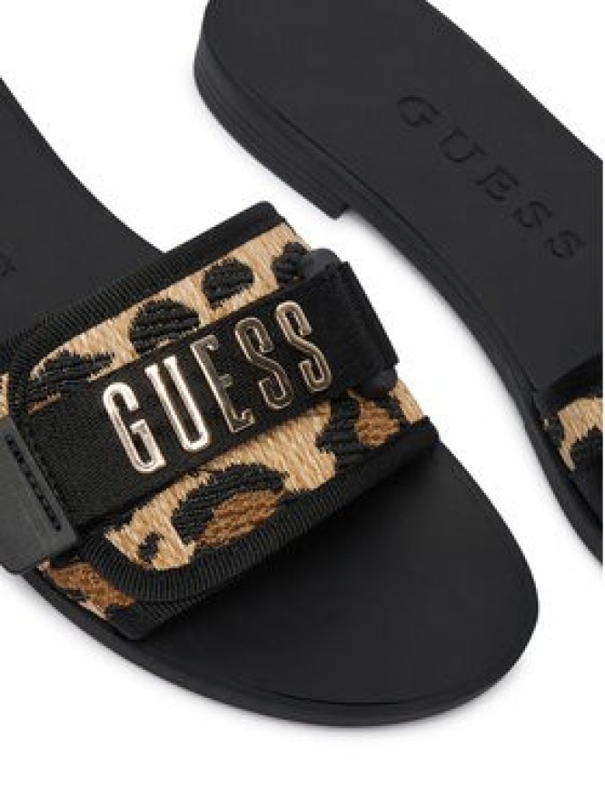 Guess Klapki FLJEL5 FAB03 Czarny