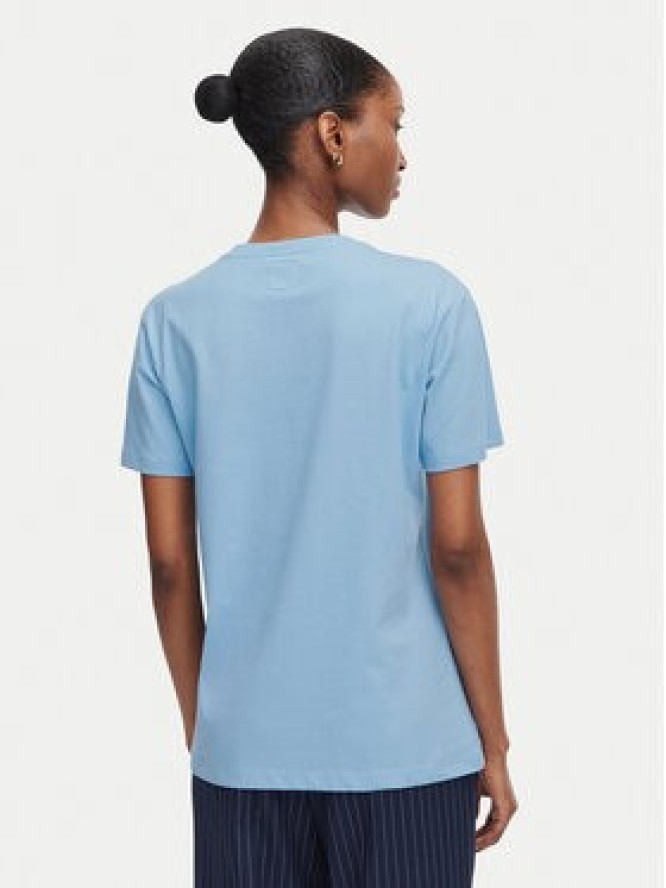 Beverly Hills Polo Club T-Shirt P-SS26W-TS085 Niebieski jasny Regular Fit
