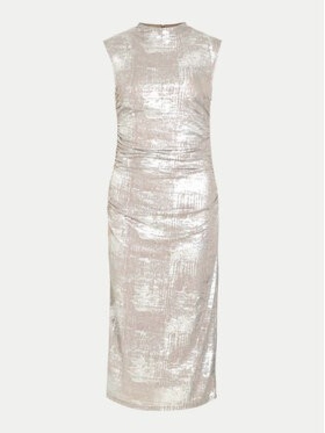 Vila Sukienka koktajlowa 14100142 Srebrny Regular Fit