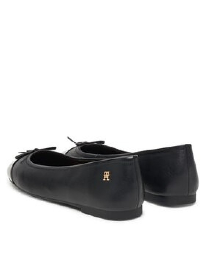 Tommy Hilfiger Baleriny Patent Toe-Cap FW0FW08830 Czarny
