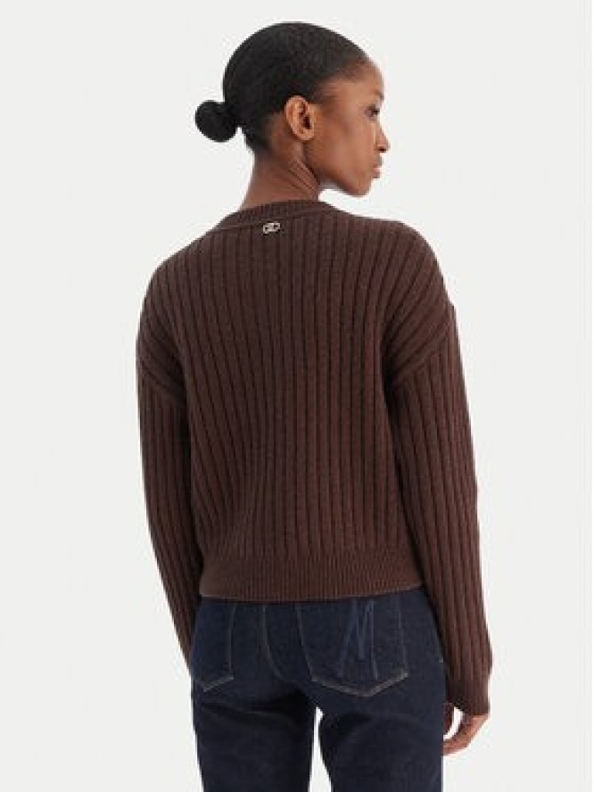 Liu Jo Kardigan MF5423 MS040 Brązowy Regular Fit