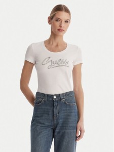 Guess T-Shirt W6RI24 J1314 Biały Regular Fit