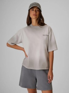 T-shirt loose z nadrukiem damski 4F 4FRSS26TTSHF4024
