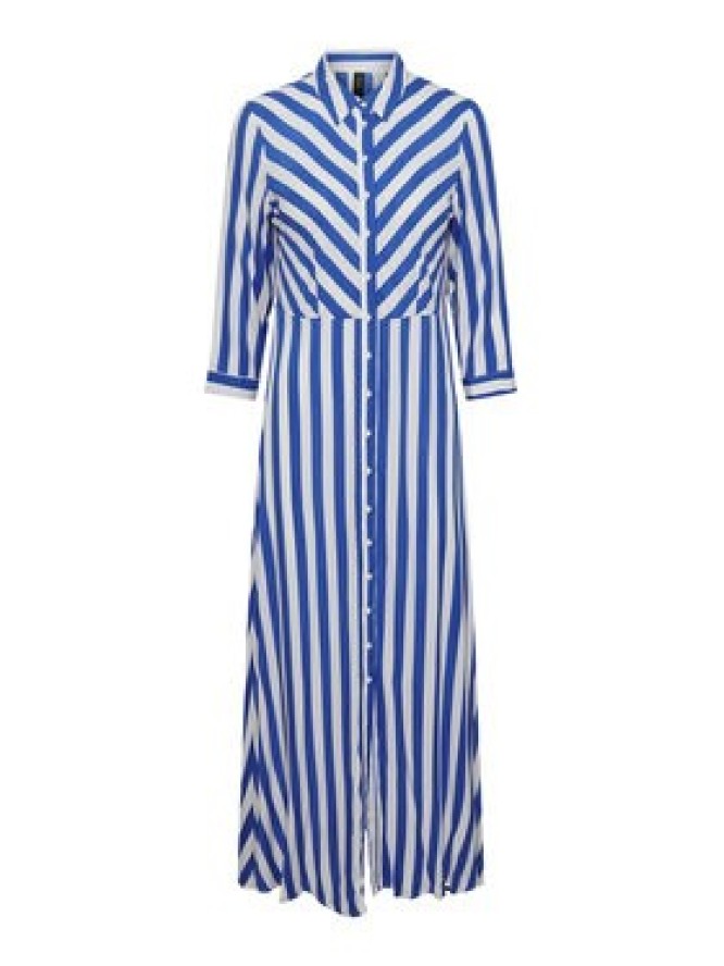 YAS Sukienka koszulowa Savanna 26022663 Niebieski Loose Fit