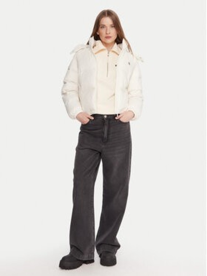 Calvin Klein Jeans Kurtka puchowa Essential LV047D501G Écru Relaxed Fit