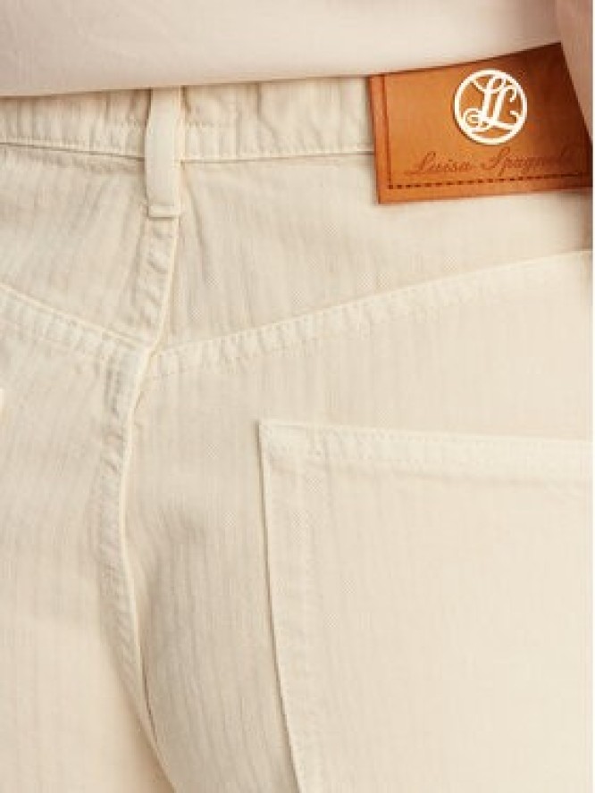 Luisa Spagnoli Jeansy Ali 541943 Beżowy Flare Fit