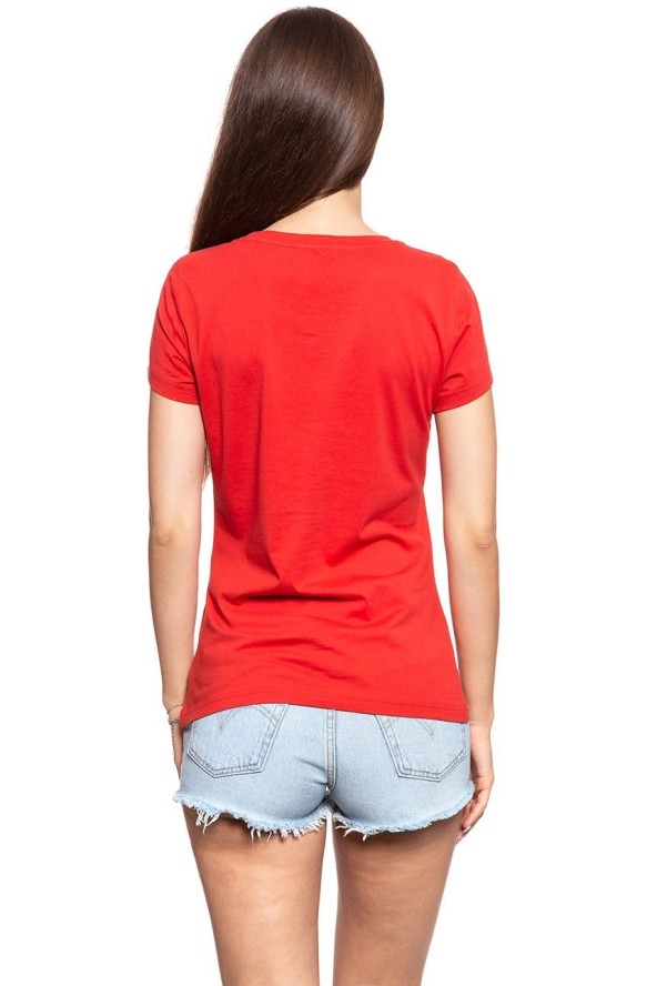 MUSTANG T SHIRT DAMSKI Alexia C Print Molten Lava 1008971 7179