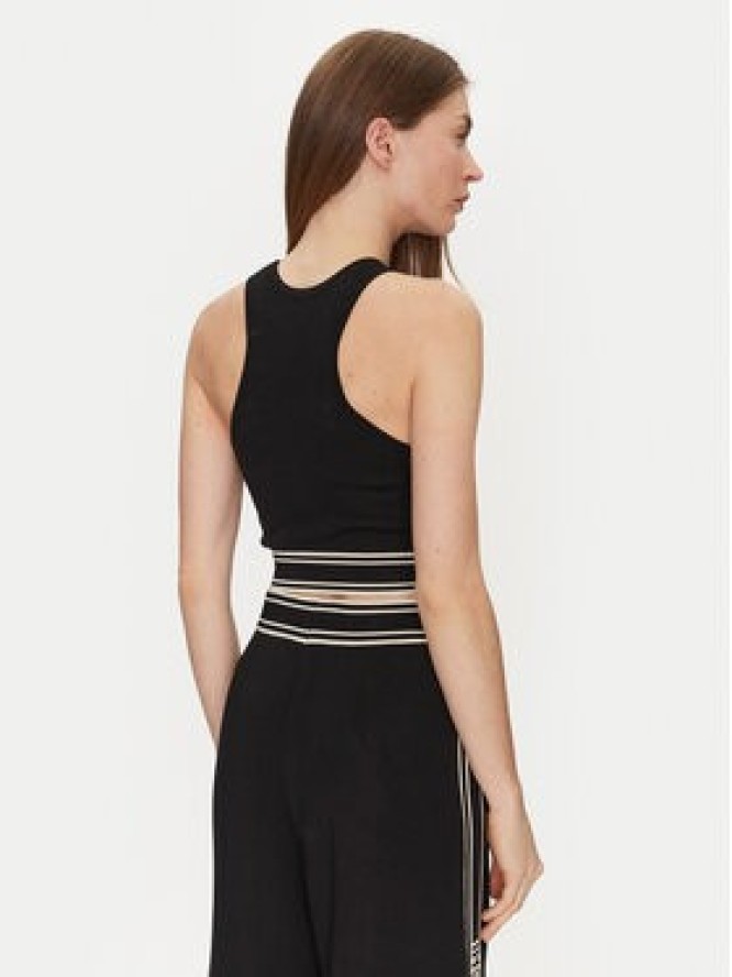 Elisabetta Franchi Top TK-39S-51E2 Czarny Slim Fit