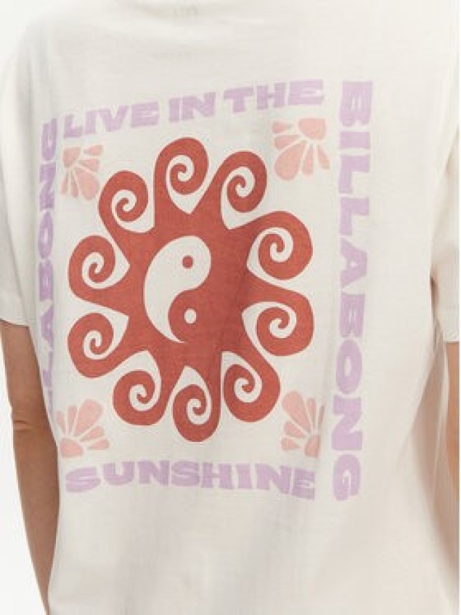 Billabong T-Shirt EBJZT00432-SCS Biały Regular Fit