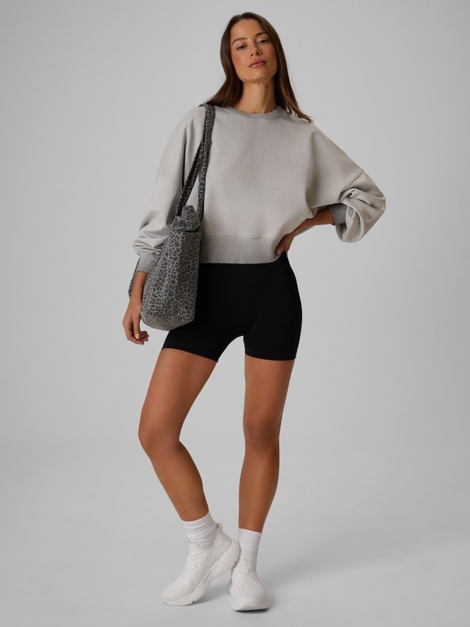 4F Bluza dresowa loose bez kaptura damska - szara S