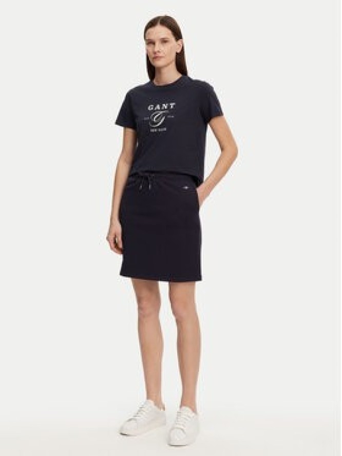 Gant Spódnica dresowa 4200274 Granatowy Regular Fit