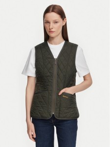 Barbour Bezrękawnik Fleece Betty LLI0003OL71 Zielony ciemny Regular Fit