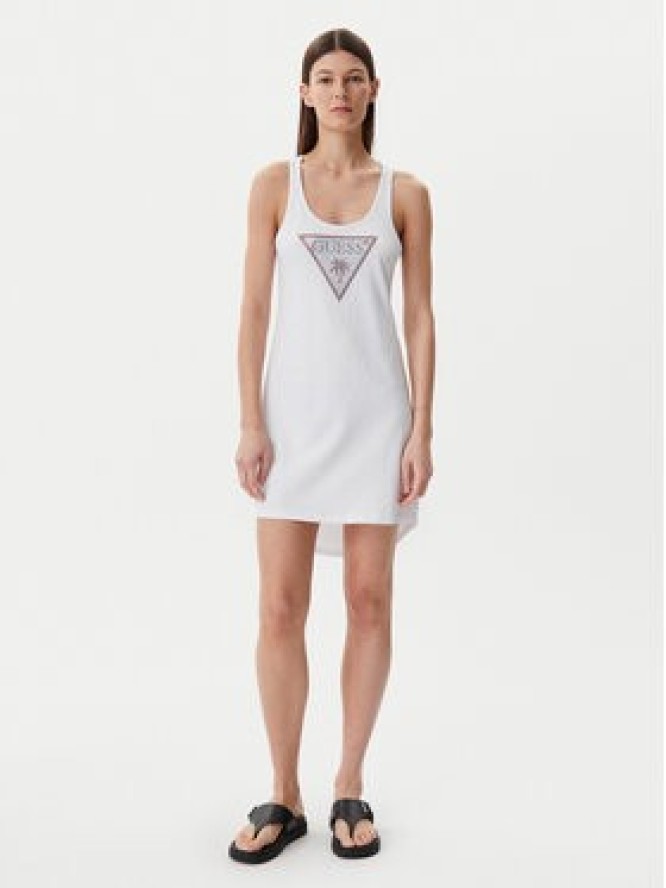 Guess Sukienka letnia E5GP01 I3Z14 Biały Regular Fit