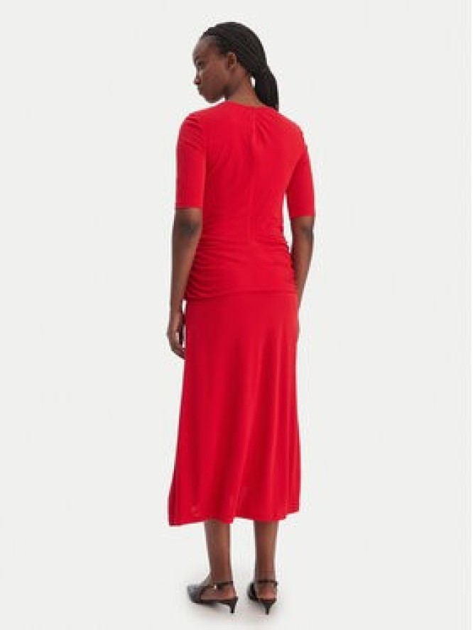 Tommy Hilfiger Sukienka koktajlowa Festive WW0WW47872 Czerwony Slim Fit