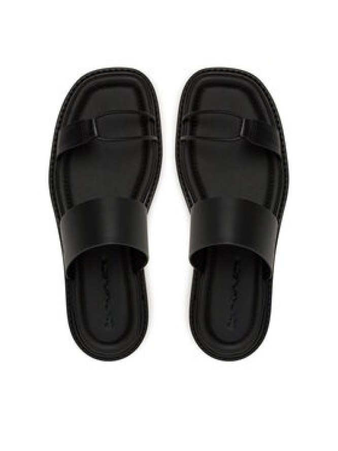 Calvin Klein Jeans Klapki Rope Sandal Soft Lth Mg YW0YW01864 Czarny