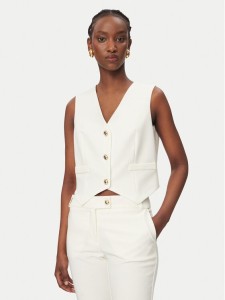 Rinascimento Kamizelka garniturowa CFC0128644003 Biały Regular Fit