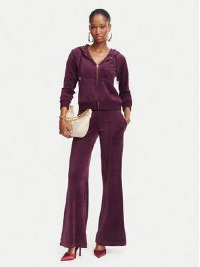 Juicy Couture Spodnie dresowe Layla JCSEBJ001G Bordowy Regular Fit