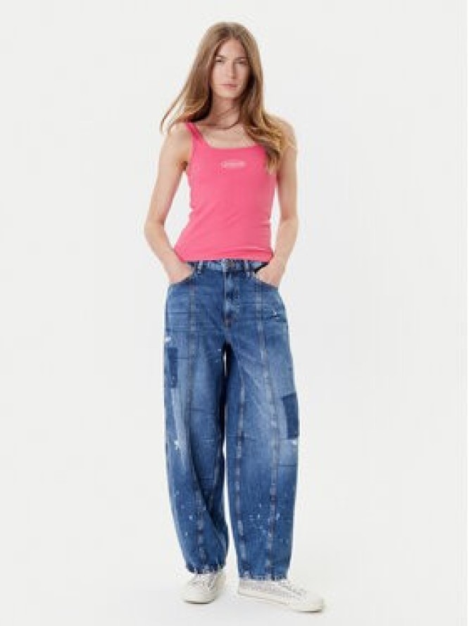 Guess Jeans Top W5YP35 KA0H1 Różowy Regular Fit
