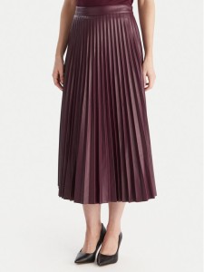 Vero Moda Spódnica z imitacji skóry Bella Holly 10319036 Fioletowy Regular Fit