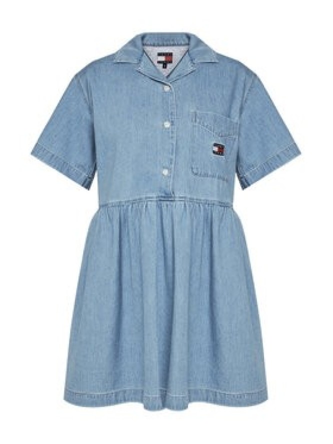 Tommy Jeans Sukienka jeansowa DW0DW20372 Niebieski Relaxed Fit