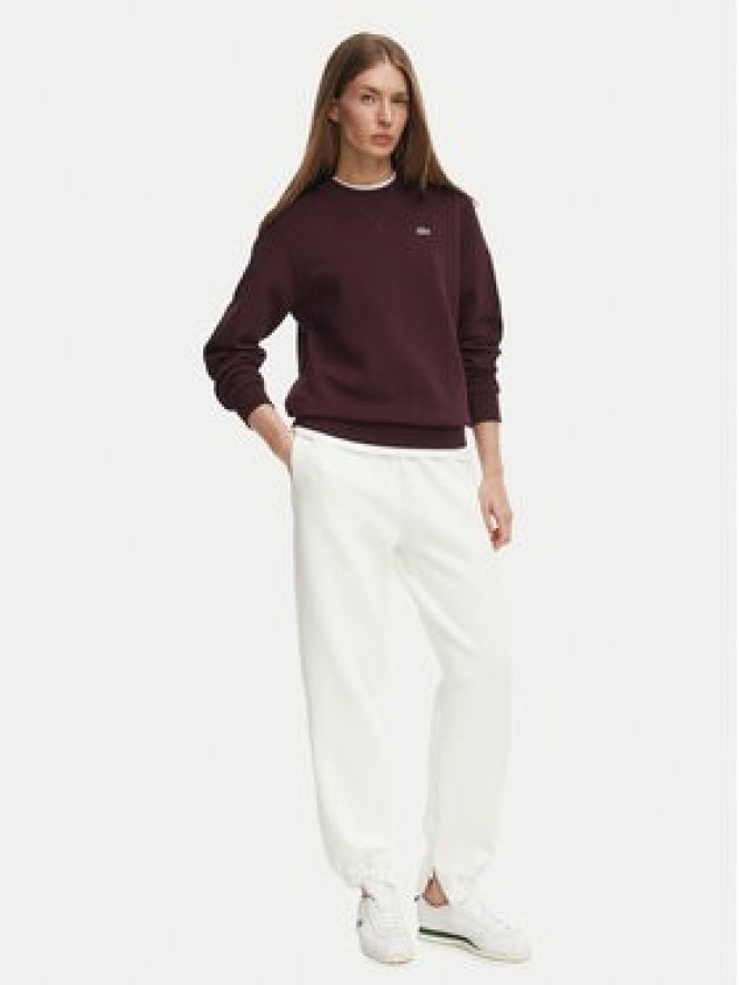 Lacoste Bluza SF5245 Bordowy Regular Fit