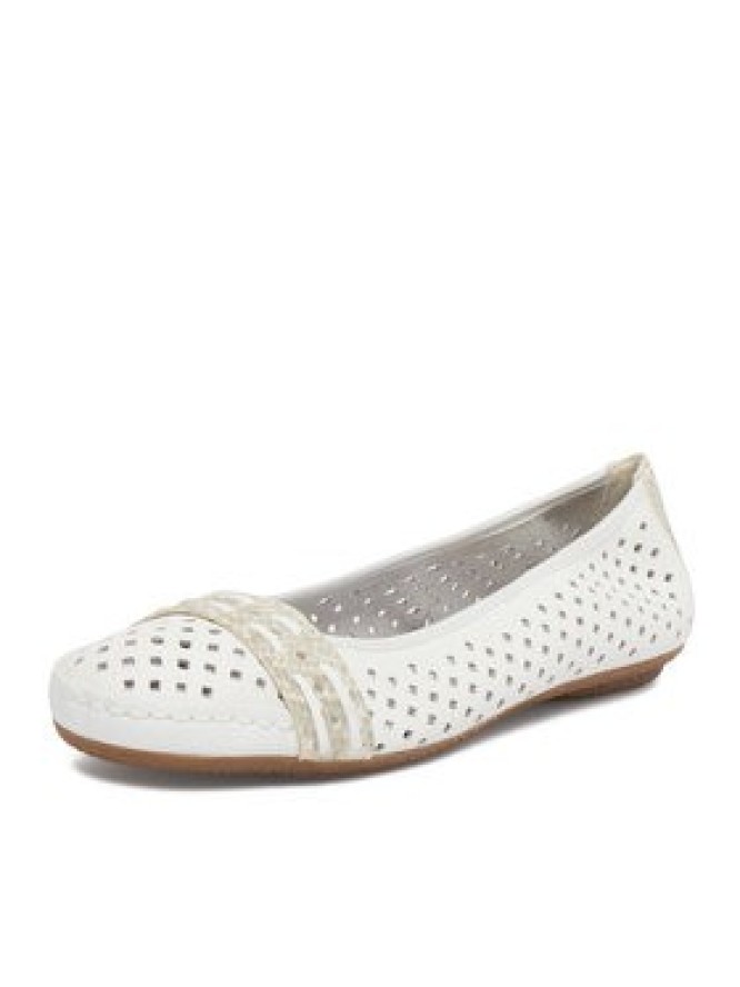 Rieker Baleriny CEO-41430-81 Biały