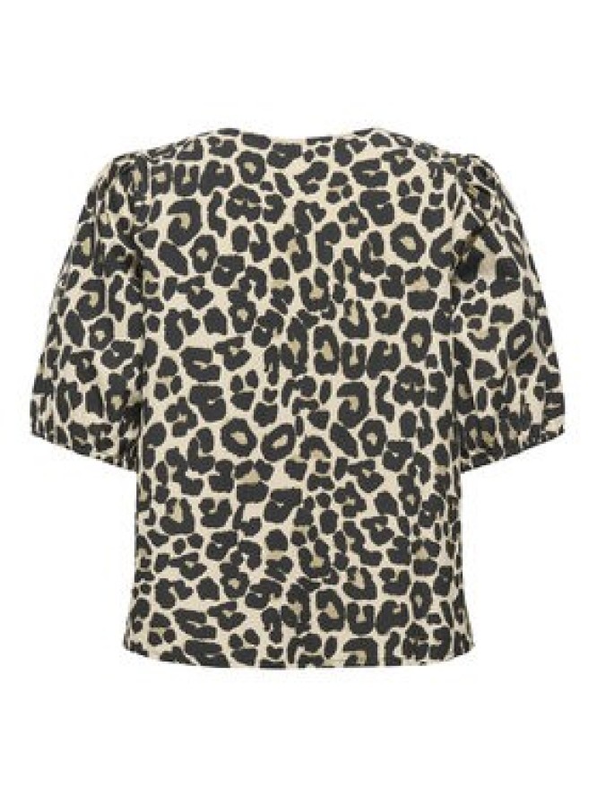 ONLY Bluzka Jenna 15368592 Beżowy ciemny Regular Fit