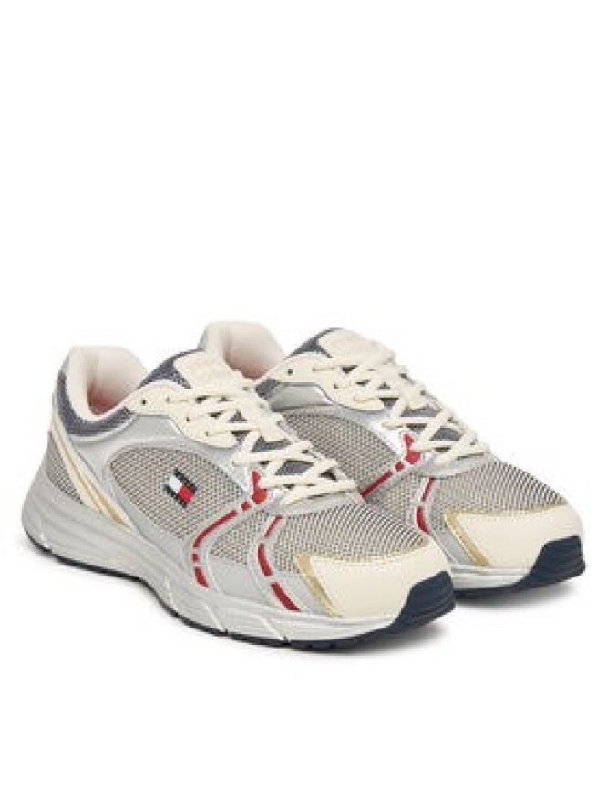 Tommy Jeans Sneakersy Tjw Modern Runner Metallic EN0EN03153 Szary