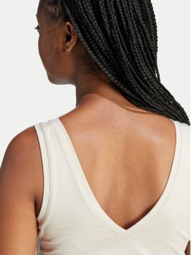 adidas Top Essentials Small Logo JD0561 Beżowy Slim Fit