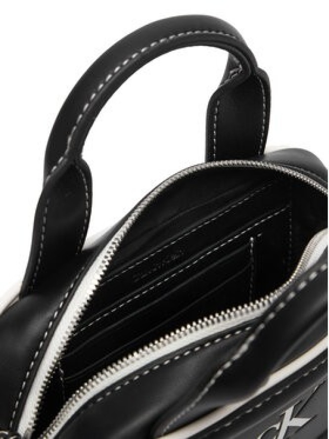 Calvin Klein Torebka Contrast Ck Mini Bauletto Bag LV04F1257G Czarny