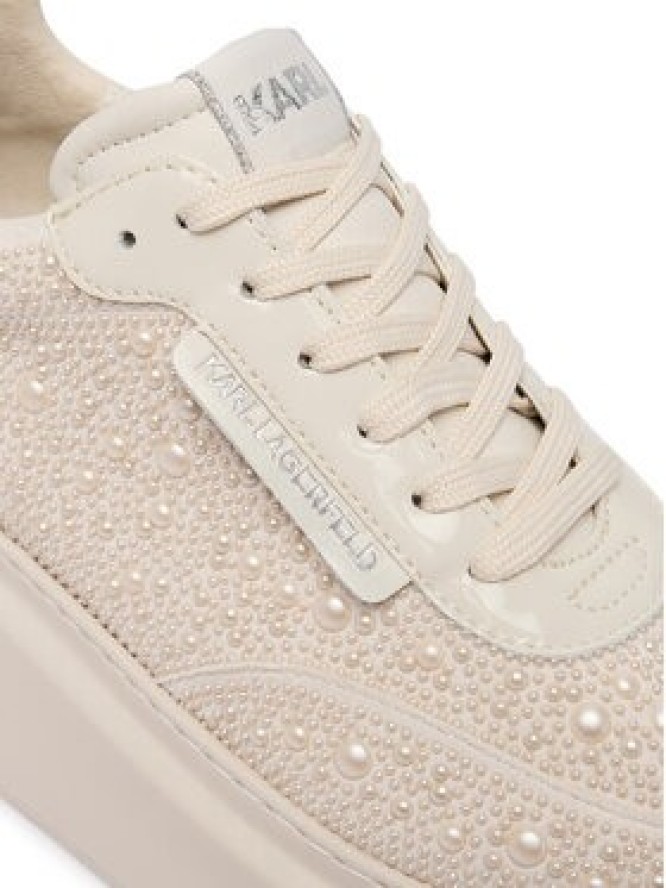 KARL LAGERFELD Sneakersy Anakapri KL63523 Kremowy