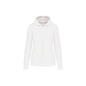 Ekologiczna damska bluza rozpinana z kapturem Kariban