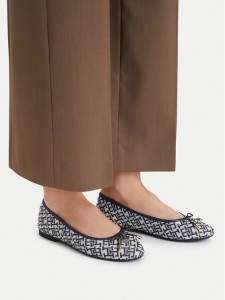 Tommy Hilfiger Baleriny Th Charm Jacquard Ballerina FW0FW09504 Kolorowy