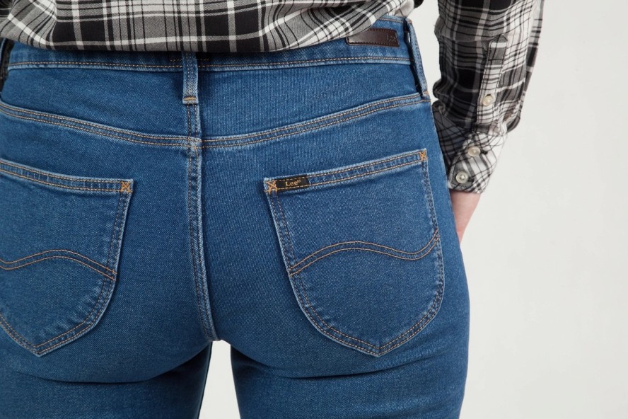 LEE ELLY DAMSKIE SPODNIE JEANSOWE JEANS WASHED CAMDEN L305TLJS 112106223