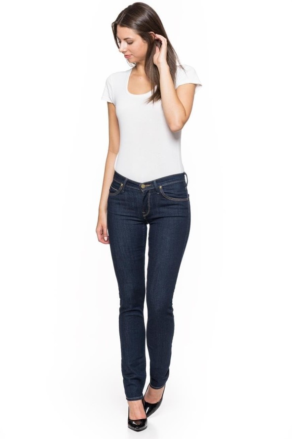 SPODNIE DAMSKIE LEE JADE SOLID BLUE L331HAKT