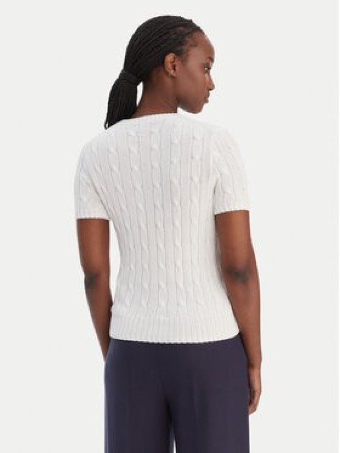 Polo Ralph Lauren Sweter 211971873005 Biały Slim Fit