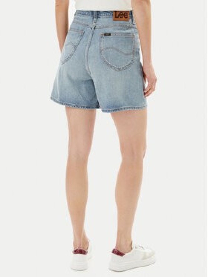Lee Szorty jeansowe Stella 112363786 Niebieski Wide Leg