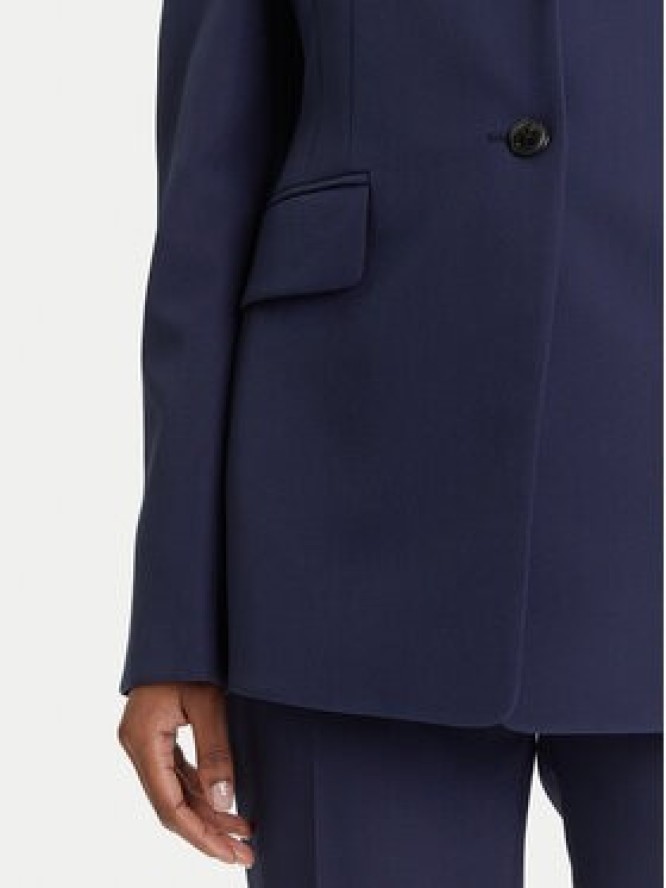 HUGO Marynarka Asmalla-1 50533901 Granatowy Slim Fit