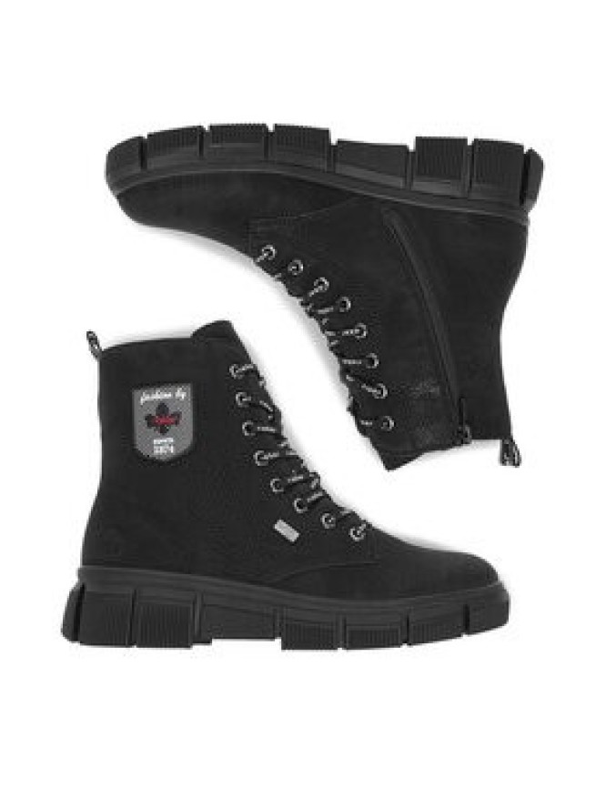 Rieker Trzewiki CEO-X3410-00 Czarny