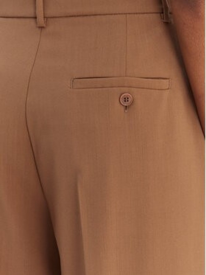 Weekend Max Mara Spodnie palazzo Visivo 2615131041 Brązowy Relaxed Fit