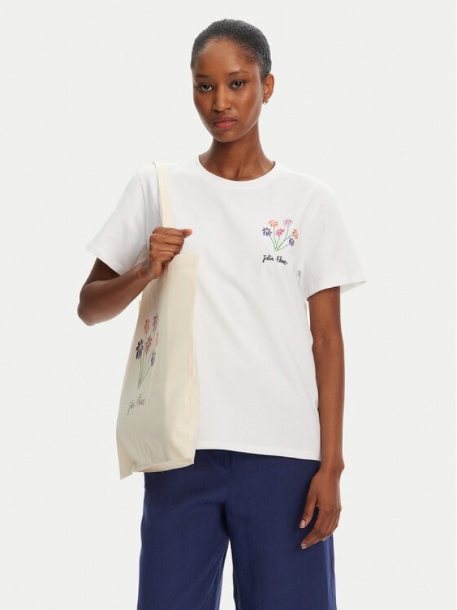 Marella T-Shirt Cappero 2515971052 Biały Regular Fit