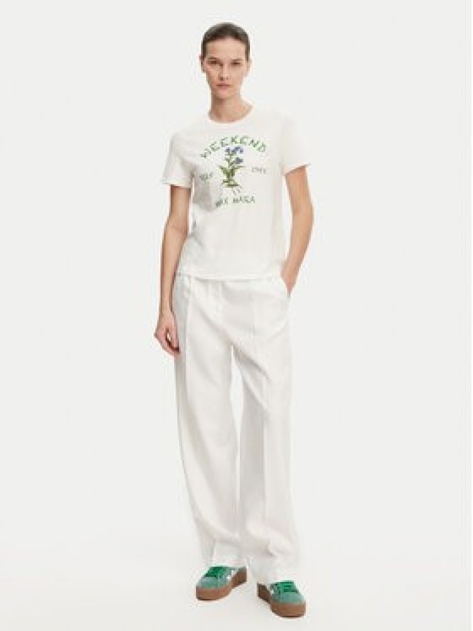 Weekend Max Mara T-Shirt Teiera 2515971052 Biały Regular Fit