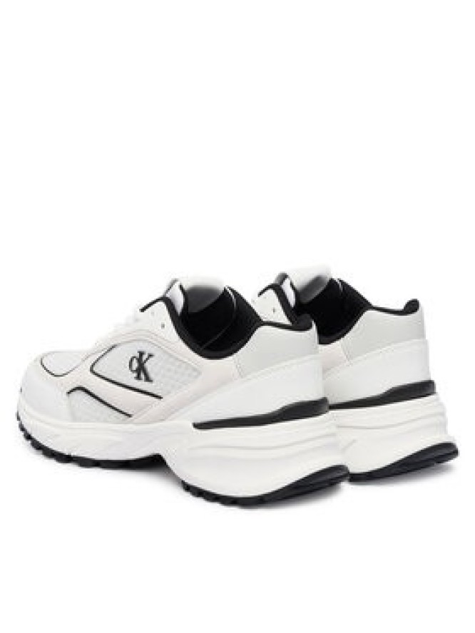 Calvin Klein Sneakersy Hike Runner Mesh Mix Met Mg YW0YW02009 Biały