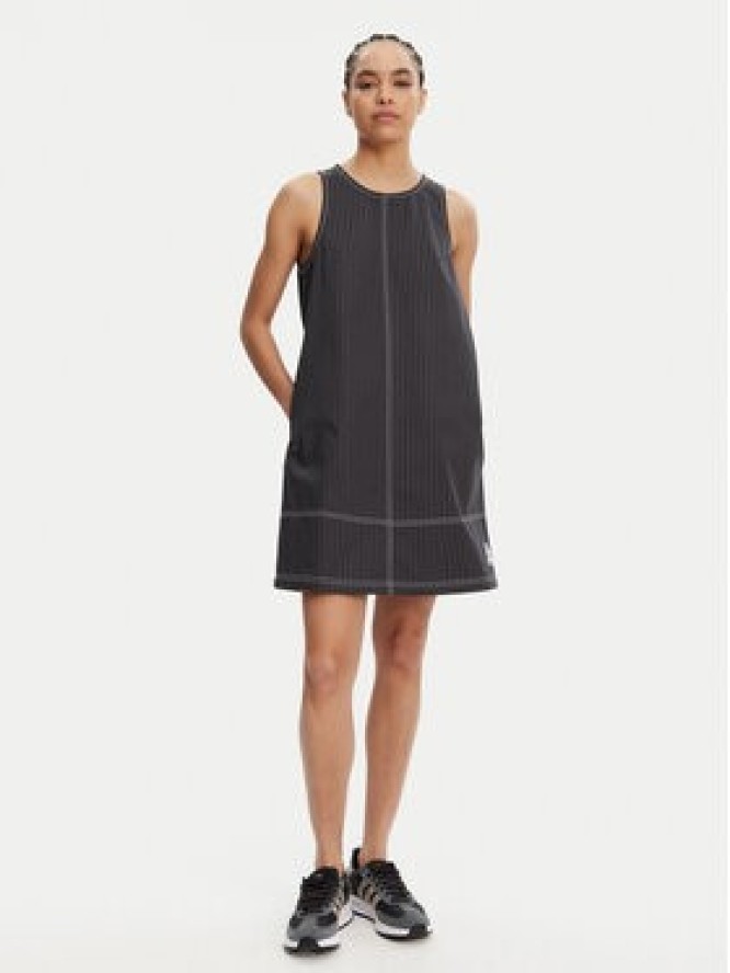 adidas Sukienka codzienna Allover Print JJ3143 Szary Regular Fit