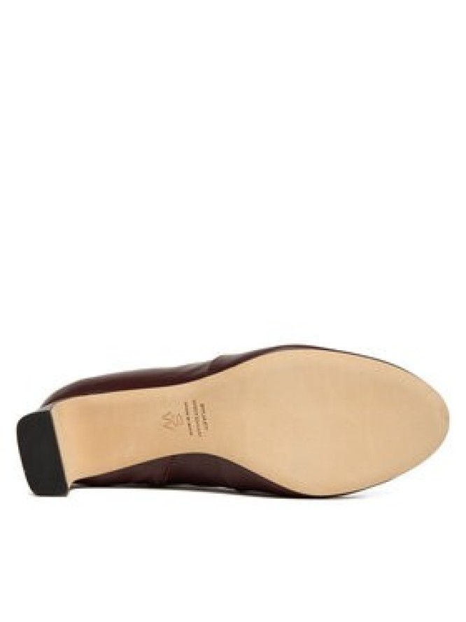 Stuart Weitzman Botki Babette SL542 Bordowy
