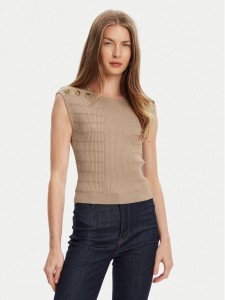 Guess Bluzka W5YR12 Z0130 Brązowy Regular Fit