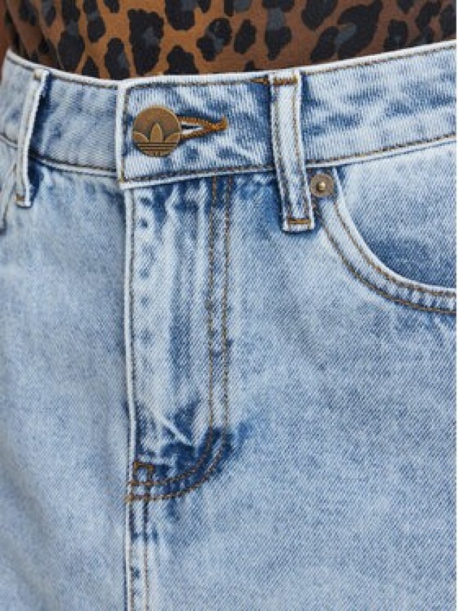 adidas Spódnica jeansowa KQ6487 Niebieski jasny Regular Fit