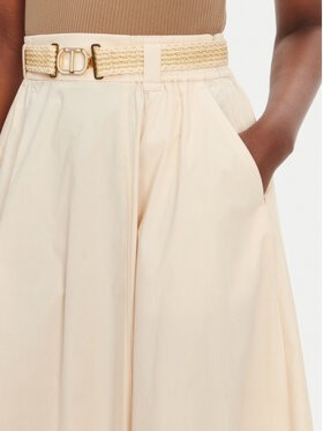 TWINSET Spódnica trapezowa 251TT202J Écru Regular Fit